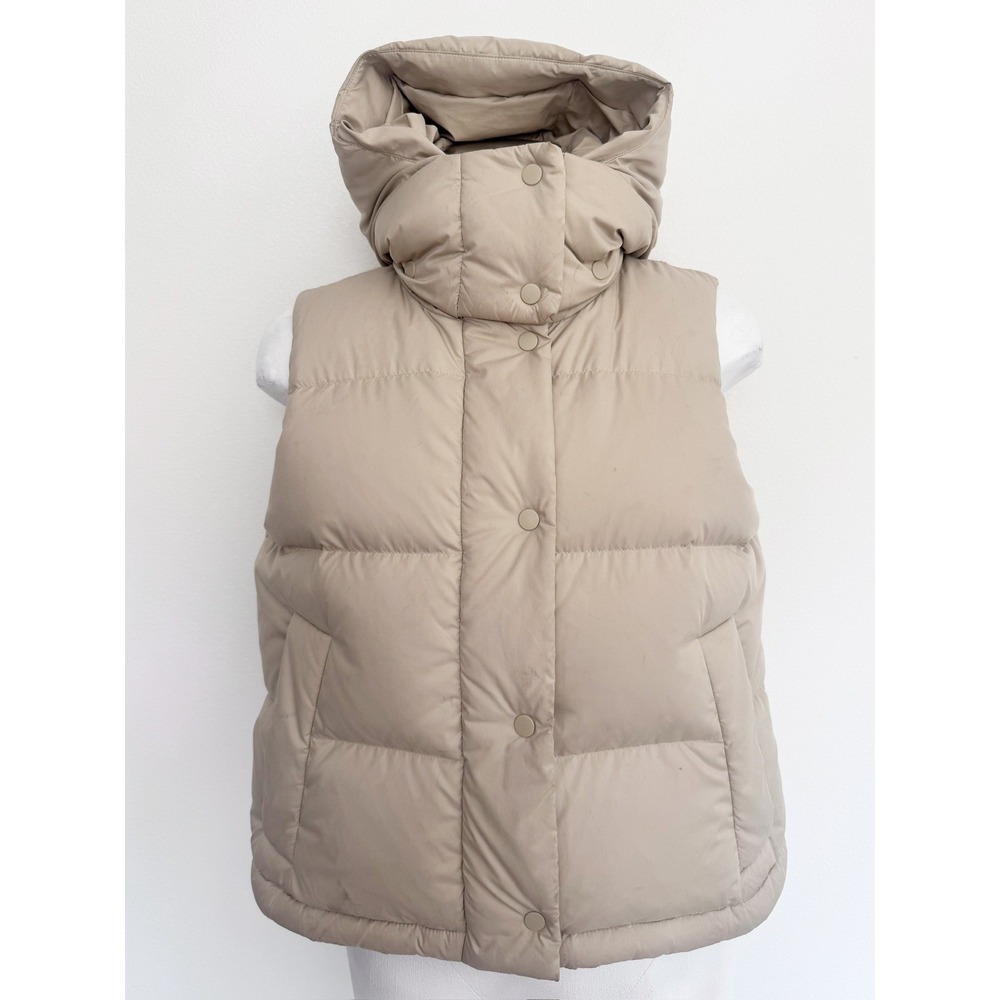 Lululemon Wunder Puff Cropped Vest Trench W4BWQS First Release Tan Size 4